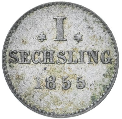 купить Германия, Гамбург 1 Сехслинг 1855