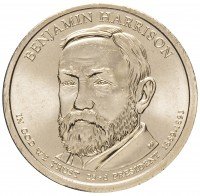 купить США 1 доллар 2012 P "23-й президент США - Бенджамин Гаррисон"