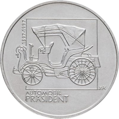 купить Чехия 200 крон (korun) 1997 100 лет первому автомобилю в Богемии