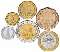 купить Чили набор монет 2011-2012 (6 штук)