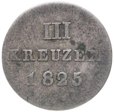 купить Герцогство Нассау (Германия) 3 крейцера 1825
