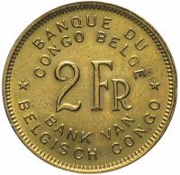 купить Бельгийское Конго 2 франка 1947