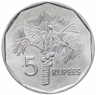 купить Сейшелы 5 рупий 2000