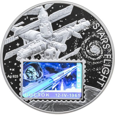купить Ниуэ 1 доллар 2012 Полет к звездам - Орбитальная станция "Мир"