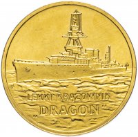 купить Польша 2 злотых 2012 "Легкий крейсер «Дракон» (Lekki krążownik «Dragon»)"