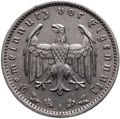 купить Германия (Третий рейх) 1 рейхсмарка 1935 А