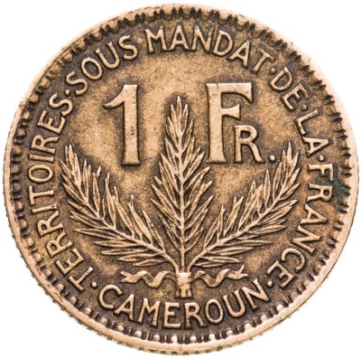 купить Камерун 1 франк (franc) 1926