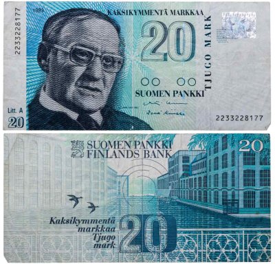 купить Финляндия 20 марок 1993 Литера А