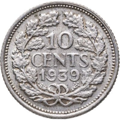 купить Нидерланды 10 центов (cents) 1939
