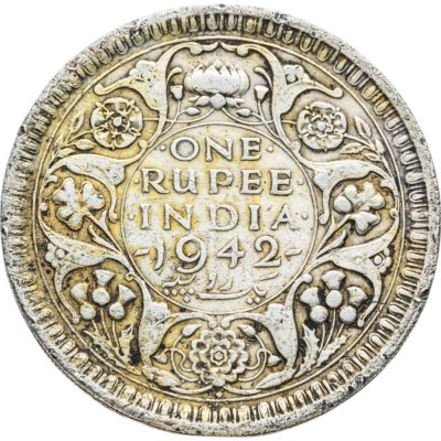 купить Индия (Британская) 1 рупия (rupee) 1942