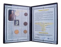 купить Третий рейх, Адольф Гитлер - набор из 5 монет и 1 марки в альбоме с историческим описанием и сертификатом подлинности