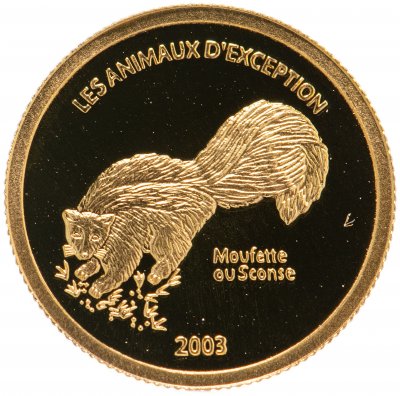 купить Конго 2003 10 франков "Скунс"