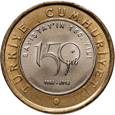 купить Турция 1 лира (lira) 2012 "150 лет Счетной палате Турции"