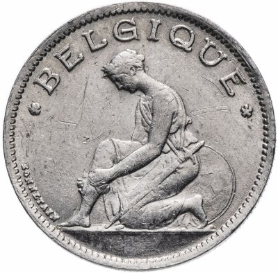 купить Бельгия 1 франк 1922-1934 французская версия (Belgique), случайная дата