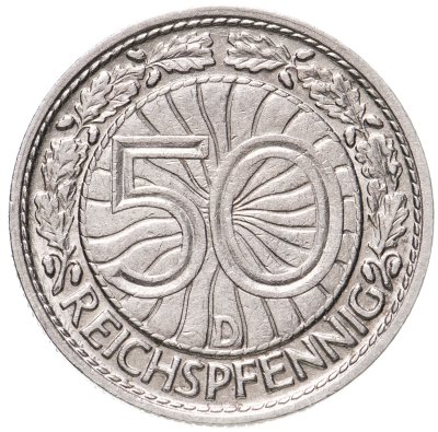 купить Германия 50 рейхспфеннигов (reichspfennig) 1928
