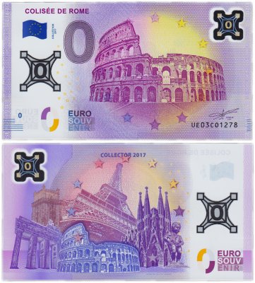 купить 0 евро (euro) «Колизей» Collector 2017 Пластик (лимитированная серия)