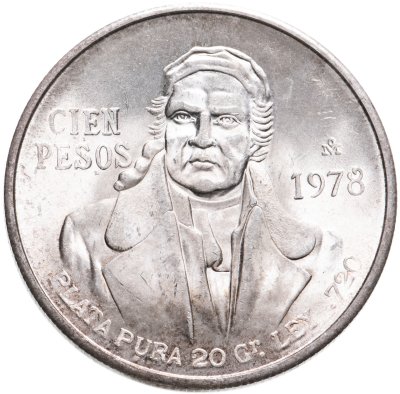 купить Мексика 100 песо (pesos) 1978