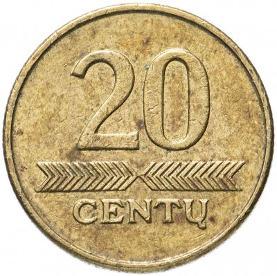 купить Литва 20 центов (cents) 1997-2010, случайная дата