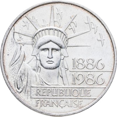 купить Франция 100 франков (francs) 1986 100 лет Статуе Свободы