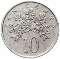 купить Ямайка 10 центов (cents) 1969-1989, случайная дата
