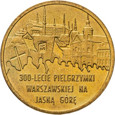 купить Польша 2 злотых 2011 "300 лет Варшавского Паломничества к Ясной Горе (300-lecie Pielgrzymki Warszawskiej na Jasną Górę)"