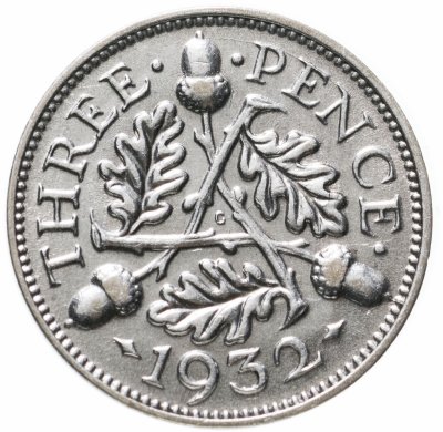 купить Великобритания 3 пенса 1932
