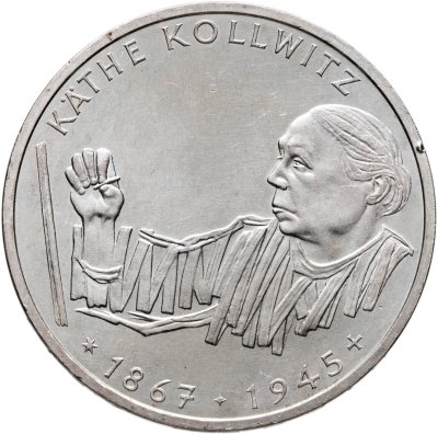 купить Германия 10 марок (deutsche mark) 1992 125 лет со дня рождения Кете Кольвиц