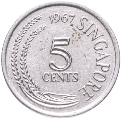 купить Сингапур 5 центов (cents) 1967