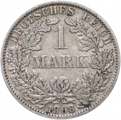 купить Германия (Германская Империя) 1 марка 1908 "А"