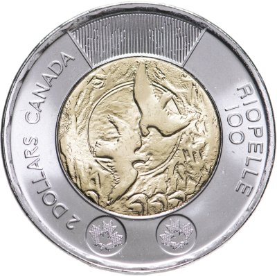 купить Канада 2 доллара (dollars) 2023 "100-летие со дня рождения Жана Поля Риопеля"