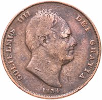 купить Великобритания 1 пенни (penny) 1834