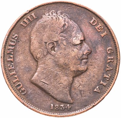 купить Великобритания 1 пенни (penny) 1834