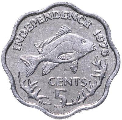 купить Сейшелы 5 центов (cents) 1976 Декларация независимости