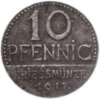 купить Германия (Иберлинген) нотгельд 10 пфеннигов 1917