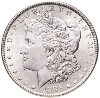 купить США 1 доллар (dollar) 1886 Доллар Моргана Без отметки монетного двора