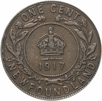 купить Ньюфаундленд 1 цент 1917