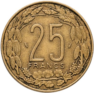 купить Центральная Африка (BEAC) 25 франков (francs) 1975