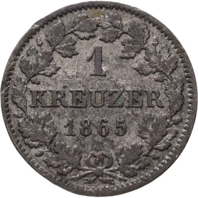 купить Германия, Бавария 1 крейцер 1865