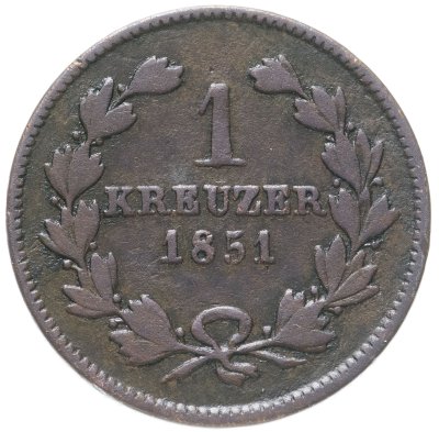 купить Германия, Баден 1 крейцер 1851