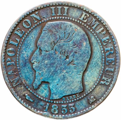 купить Франция 5 сантимов (centimes) 1855 К- Бордо