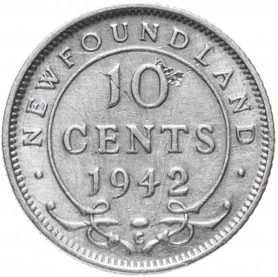 купить Ньюфаундленд 10 центов (cents) 1942