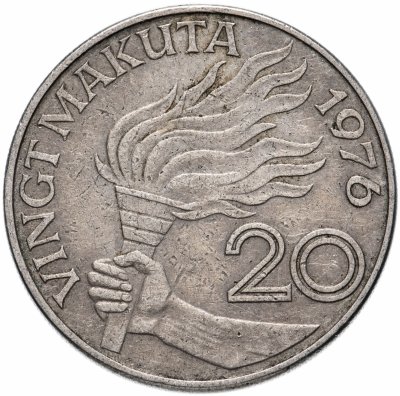 купить Заир 20 макут (makuta) 1973-1976, случайная дата