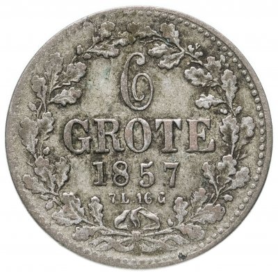 купить Бремен 6 гротенов 1857
