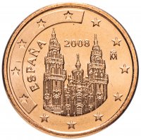 Купить Испания 1 цент (cent) 2008