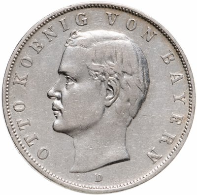 купить Германия (Империя) 3 марки (mark) 1909 D Бавария