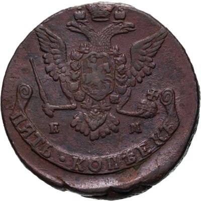 купить 5 копеек 1769 ЕМ орёл 1770-1777, нового образца