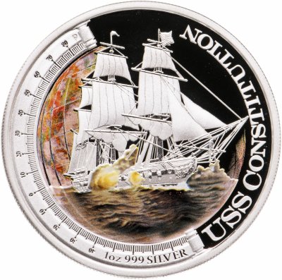 купить Тувалу 1 доллар 2012 "Корабли,изменившие мир-USS Constitution»