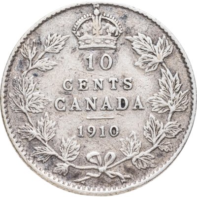 купить Канада 10 центов (cents) 1910