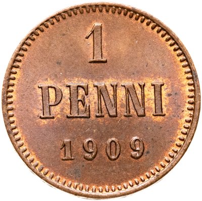 купить 1 пенни (penni) 1909 Российская Финляндия