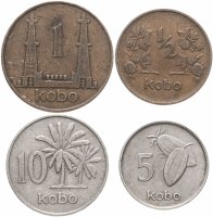 купить Нигерия, набор монет 1973-1976 (4 монеты)